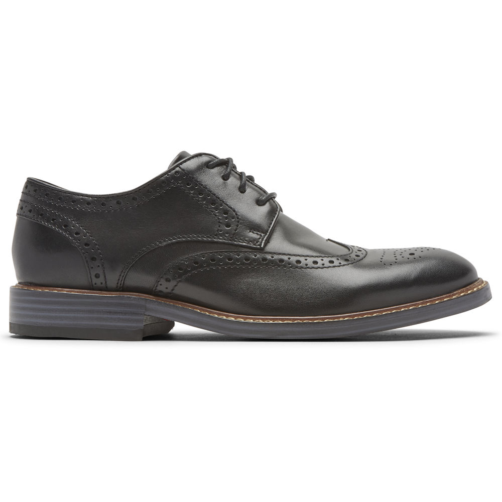 Rockport Snörskor Herr Svarta - Kenton Wingtip - SLPNY1629